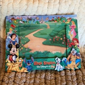 Vintage Magic Kingdom Photo Frame  4.5x6.5 photo